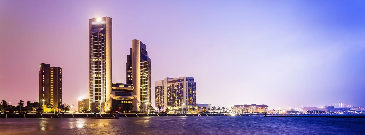 The Skyline of Downtown Corpus Christi
